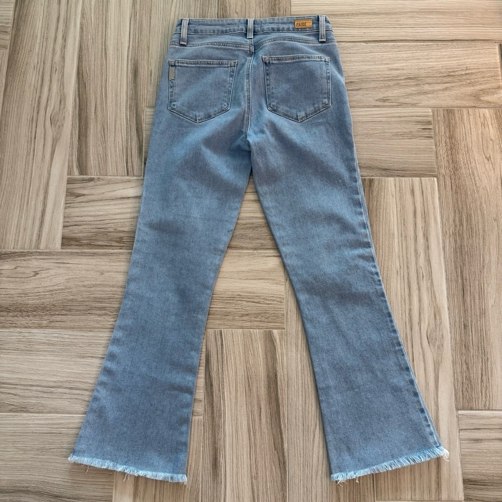 NWOT PAIGE Rory Crop Flare Raw Hem Jeans Size 26 - Picture 10 of 10